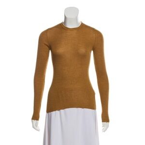 Goop G. label — Ribbed Long Sleeve Sweater - Mustard Size XS